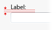 Image showing spacing between labels and controls