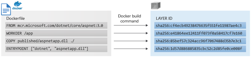 Layers of a container image