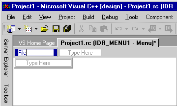 vcMenuEditorNewItemBoxExpanded Expanded New Item box.