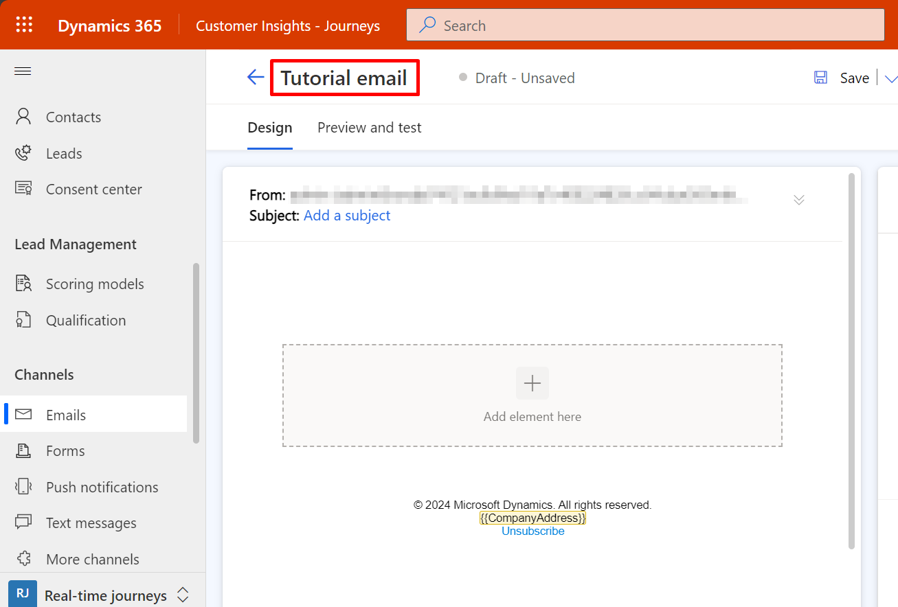 Enter a name for your new email Enter a name for your new email.