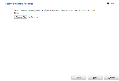 Import dialog, page 1 Import dialog, page 1.