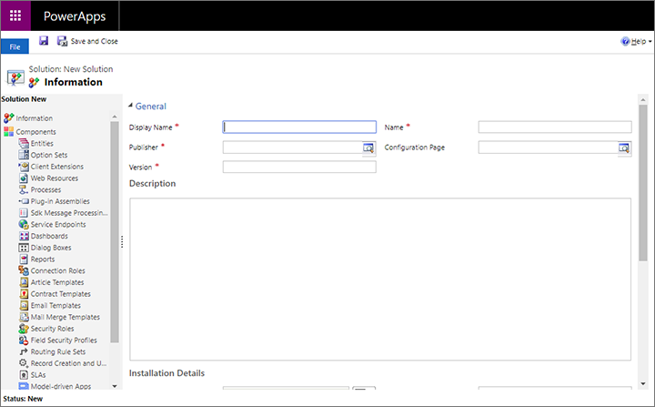 The new solution form The new solution form.