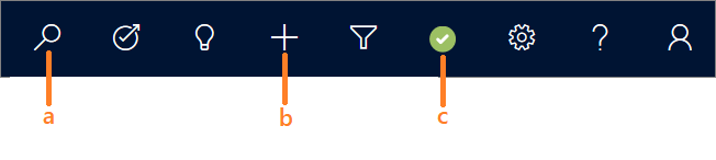 Navigation bar buttons of Omnichannel for Customer Service.