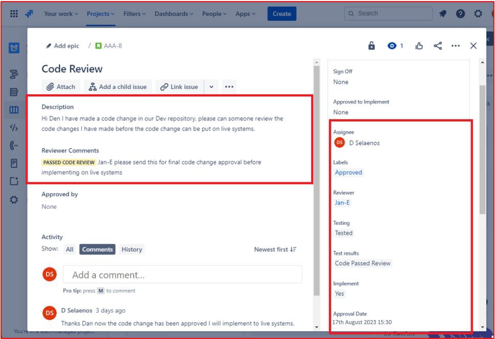 Code review epic for AAA-8. Showing as passed code review.