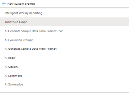 Screenshot of selecting code interpreter prompt in the run a prompt node.