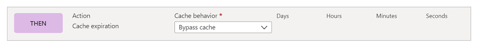 Cache expiration configuration.