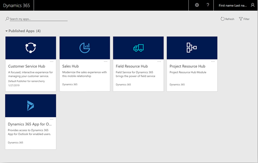 Unified interface apps Unified interface apps.