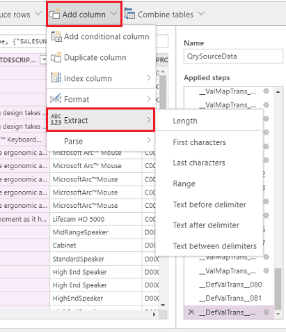 Add column Add column.