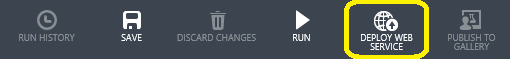 Deploy your web service from Studio (classic)