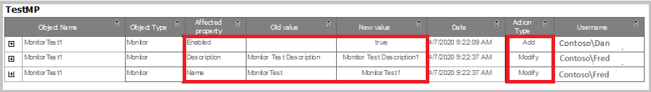 Screenshot showing Test management pack.