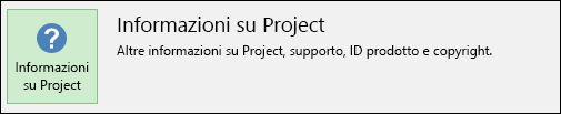 Informazioni su Microsoft Project.