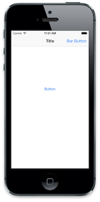 UIBarButtonItem di esempio