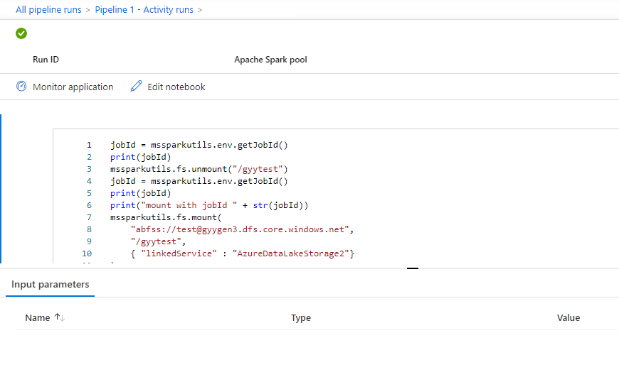 Screenshot che mostra una snapshot di notebook aperto.