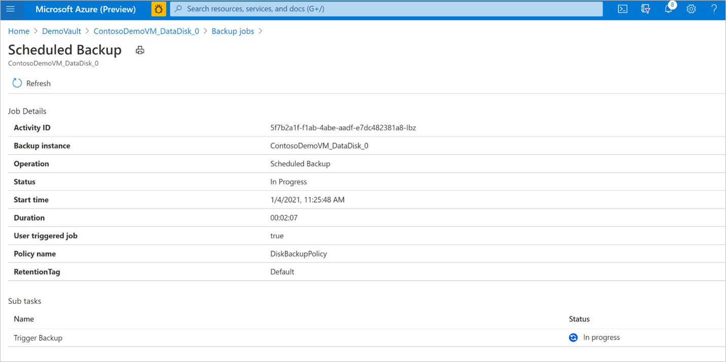 Screenshot che mostra come selezionare un processo per visualizzare i dettagli.