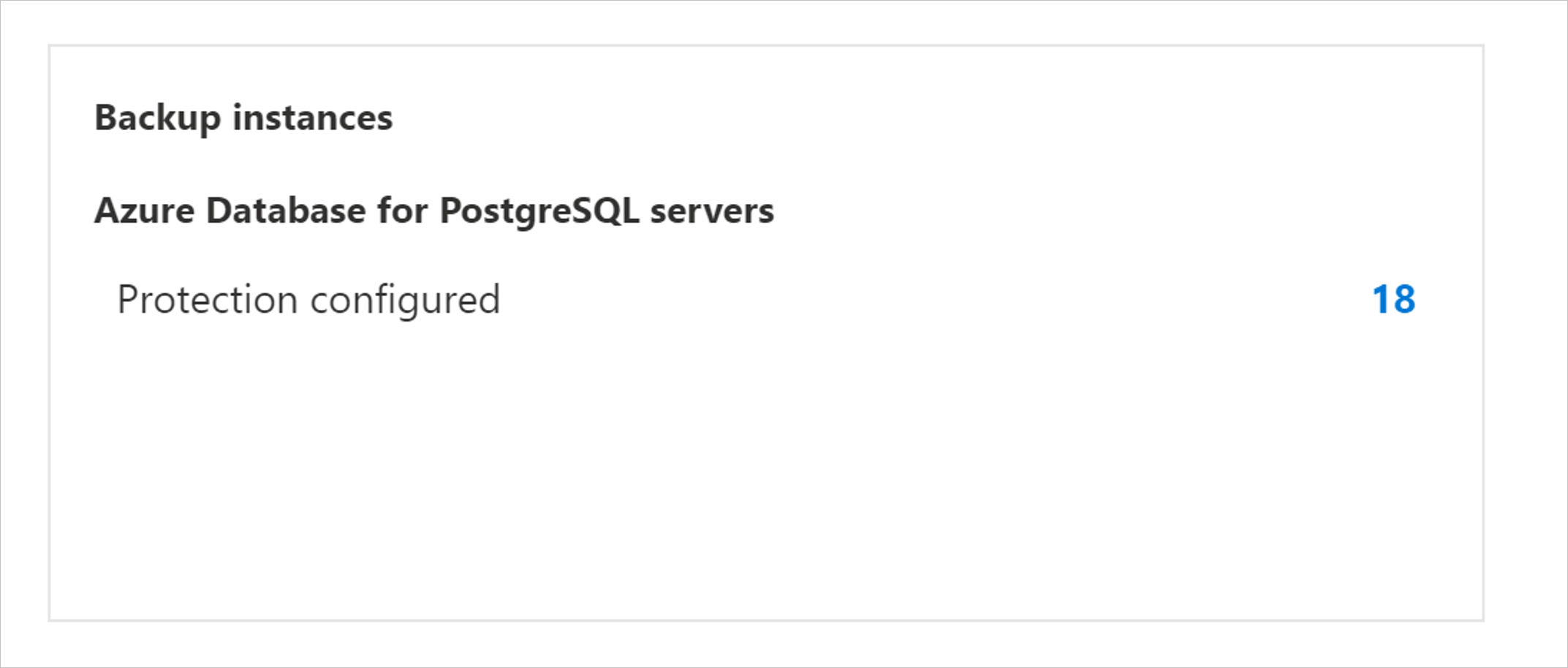 Lo screenshot mostra le istanze di Backup.