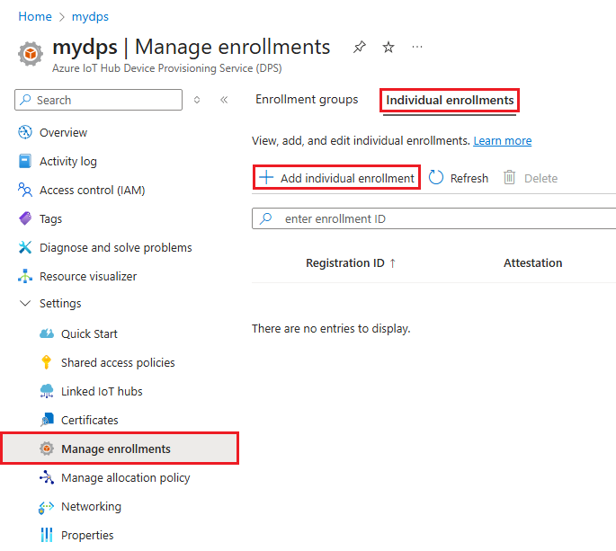 Screenshot che mostra l'opzione Aggiungi registrazione singola.