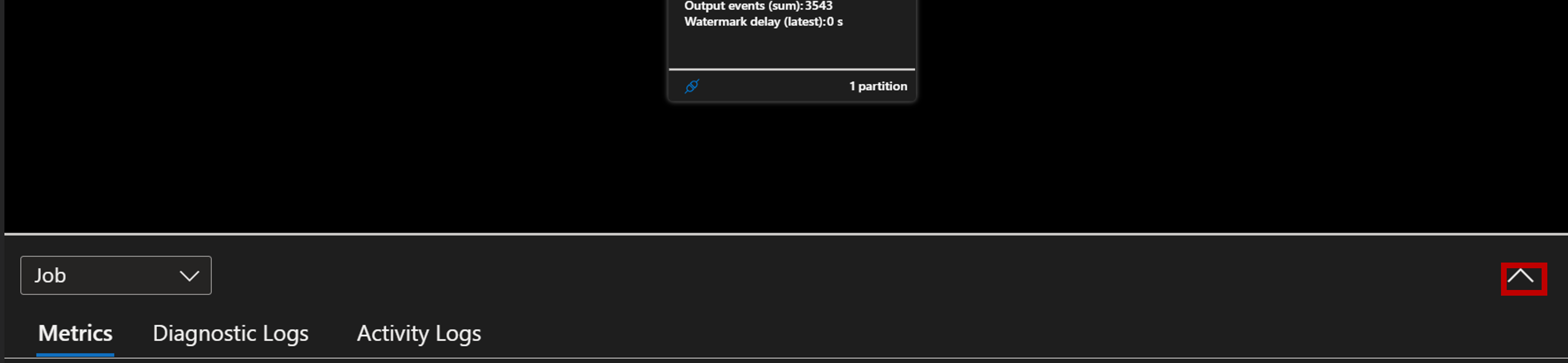 Screenshot dell'estensione VS Code che apre il pannello delle metriche.