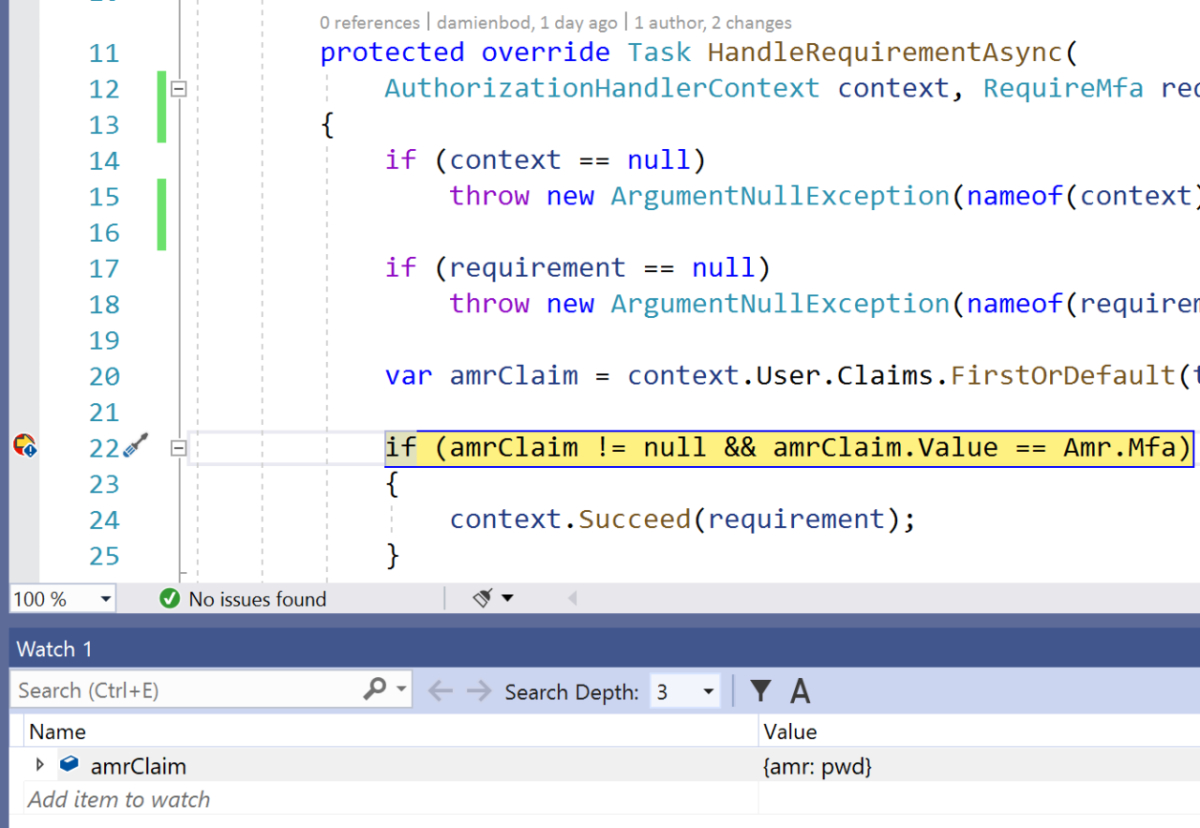 amr ha il valore pwd