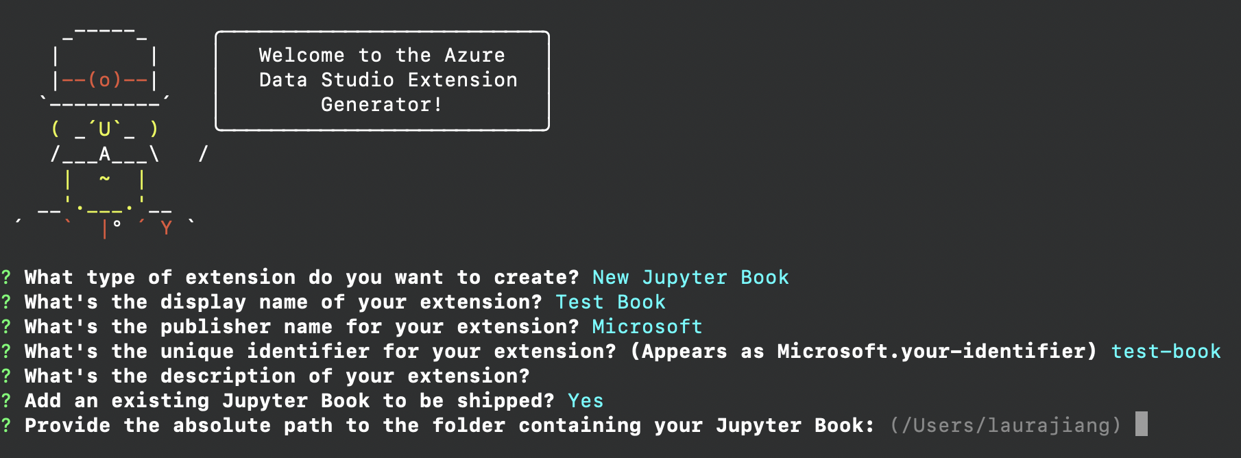 Screenshot che mostra un libro esistente.