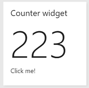 widget contatore