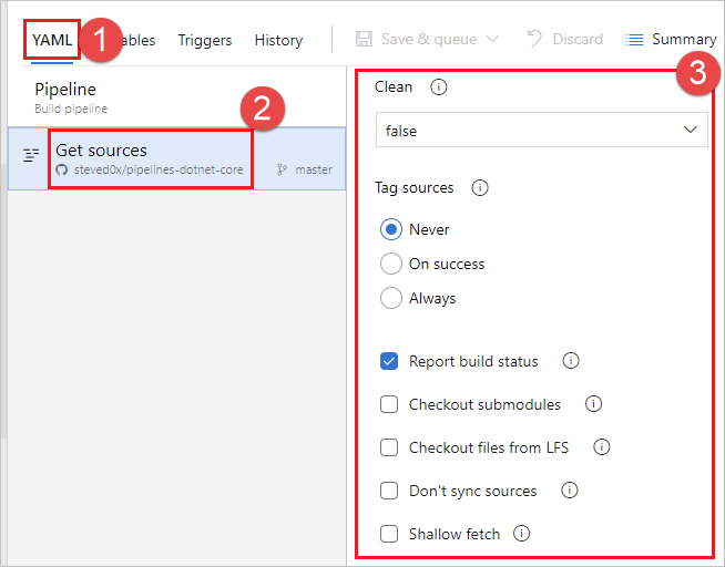 Dall'editor classico scegliere YAML > Recupera origini.
