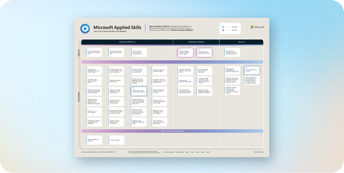 Poster delle competenze applicate