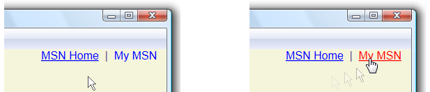 Collegamenti ipertestuali che visualizzano decorazioni di testo
