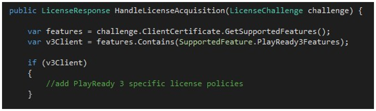 Rilevamento di un client PlayReady 3