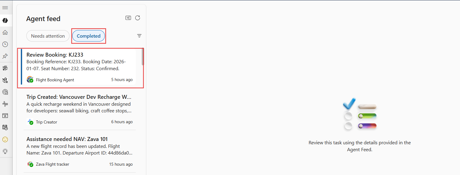 Esempio di log per la revisione