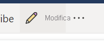 Screenshot del pulsante Modifica nella barra dei menu.