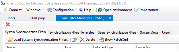 Screenshot della pagina di destinazione predefinita.