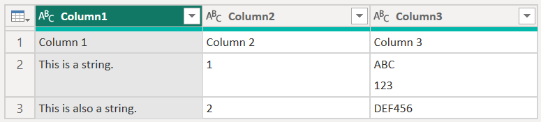 Caricamento di un file CSV ignorando le interruzioni di riga incluse tra virgolette.