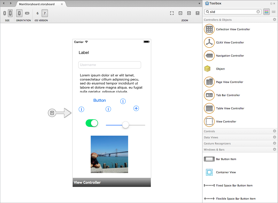 Riquadro casella degli strumenti