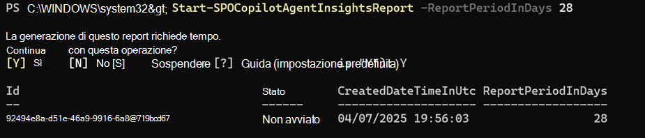 Screenshot degli script di PowerShell per il report genearte.