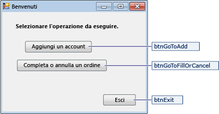 Screenshot che mostra i dettagli del modulo di navigazione.