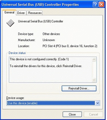 reinstallare il driver