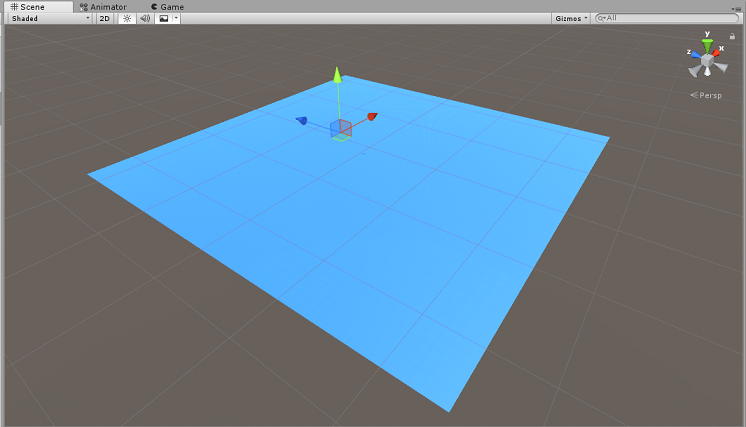 Screenshot del pannello Scena che mostra il nuovo materiale della cartella Materiali.