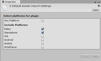 Screenshot che mostra dove confermare che Qualsiasi piattaforma e WSAPlayer non sono controllati.