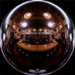 illustrazione di una mappa a sfera dell'interno di un edificio