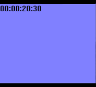 schermata di un fotogramma video dal decodificatore