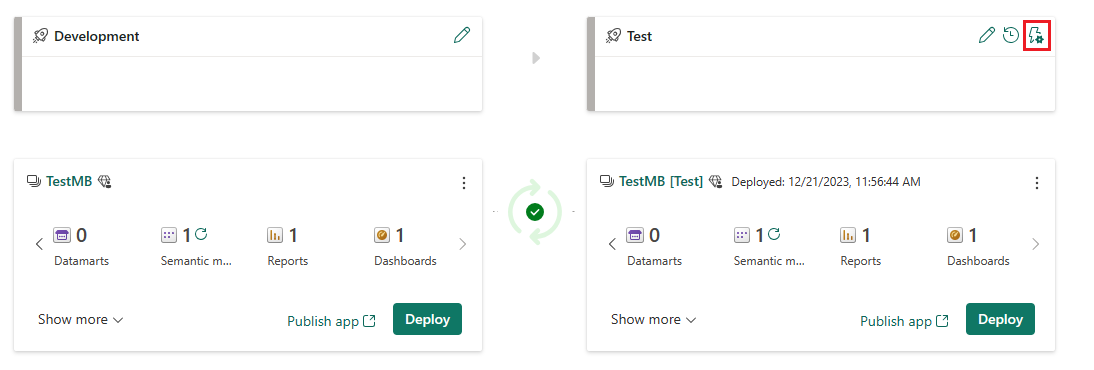 Screenshot del pulsante delle regole di distribuzione, che si trova nelle regole di distribuzione.