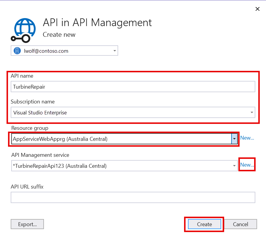 Creare un'istanza di Gestione API con l'API