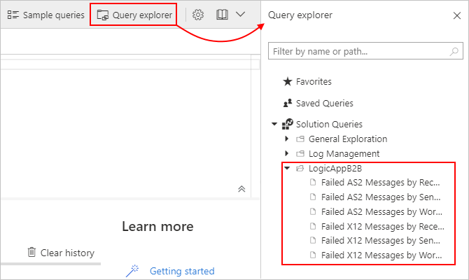 Iniziare con le query predefinite 