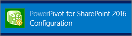 PowerPivot per La configurazione di PowerPivot per SharePoint 2016 per SharePoint 2016