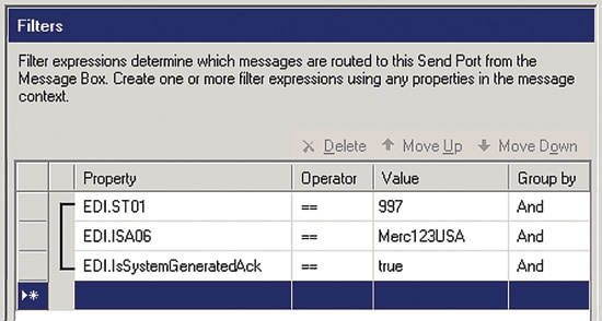 image: Filtering on a Send Port