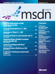 MSDN Magazine Aprile 2012