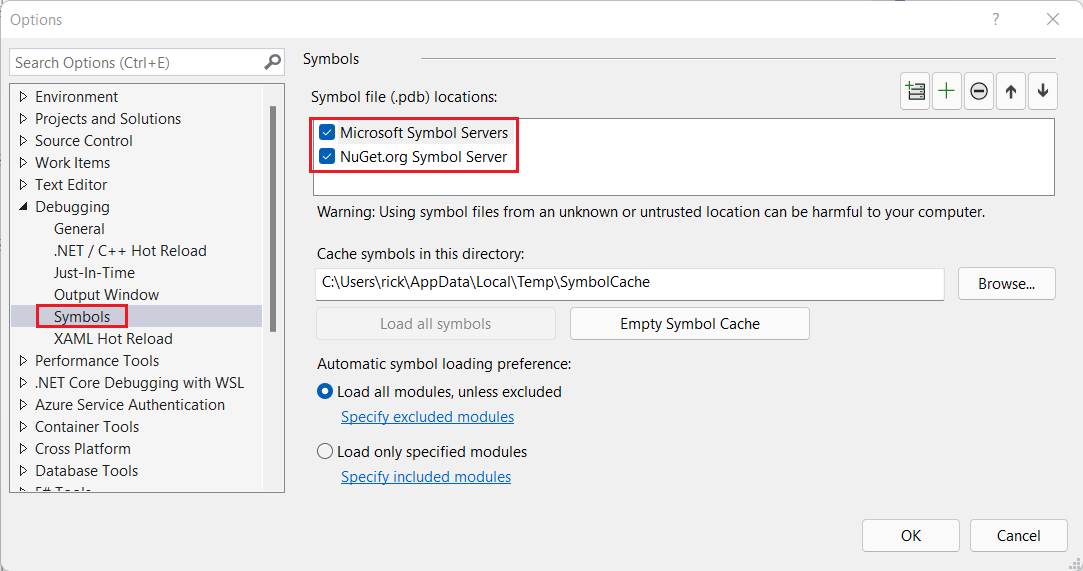 Server simboli Microsoft