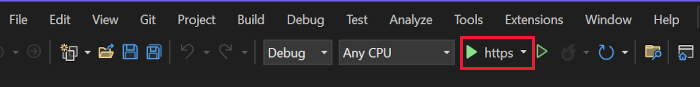 Pulsante di debug MvcMovie