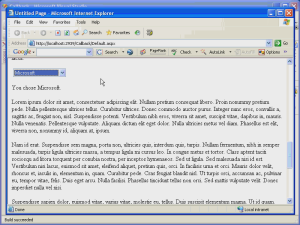 Screenshot della procedura dettagliata del video per eseguire il callback dello script in A S P dot NET 2 point 0. L'elenco a discesa Microsoft è evidenziato.