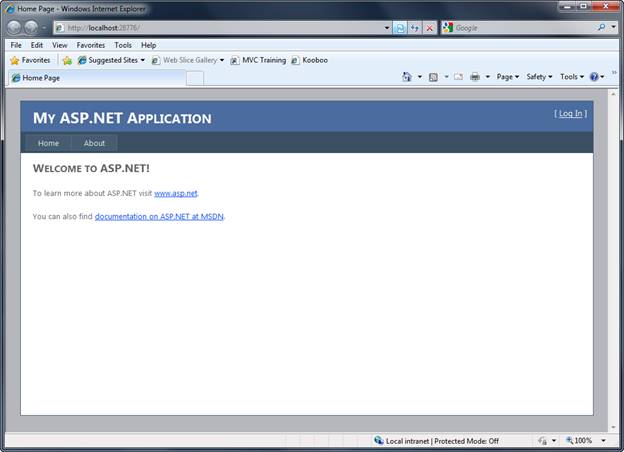 Screenshot che mostra l'applicazione quando si preme F 5.